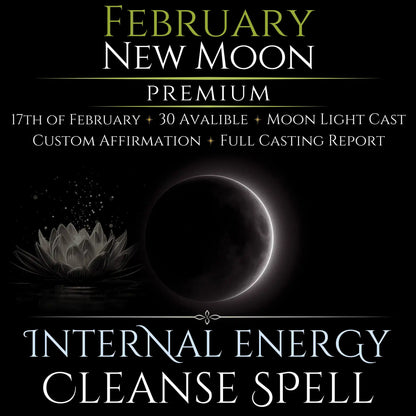 February New Moon Eclipse Internal Energy Cleanse Spell
