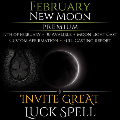 February New Moon Eclipse Invite Great Luck Spell