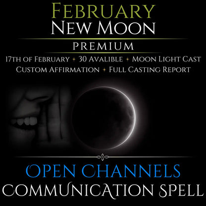 February New Moon Eclipse Open Communication Clarity Spell