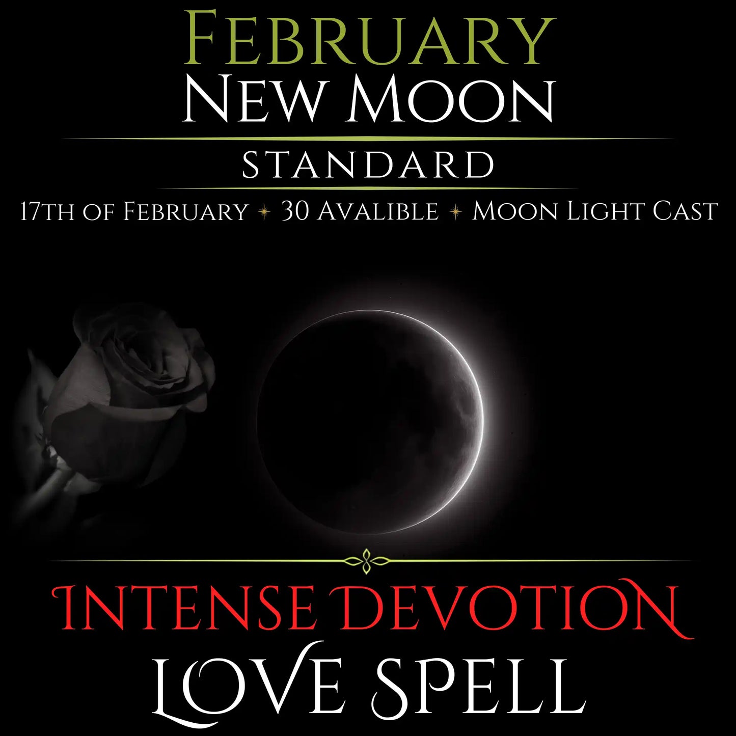 February New Moon Eclipse Intense Devotion Love Spell