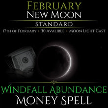February New Moon Eclipse Windfall Abundance Money Spell