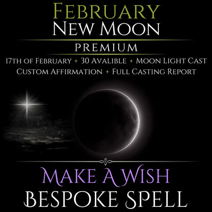 February New Moon Eclipse Make A Wish Bespoke Spell