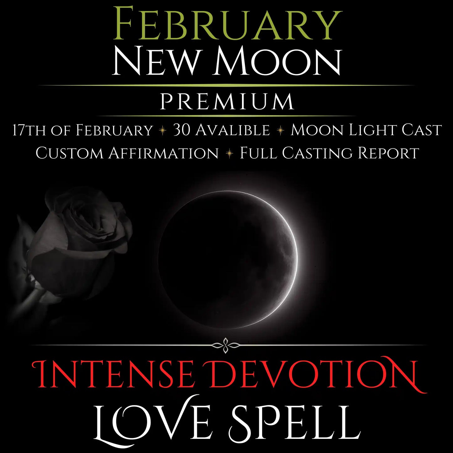 February New Moon Eclipse Intense Devotion Love Spell