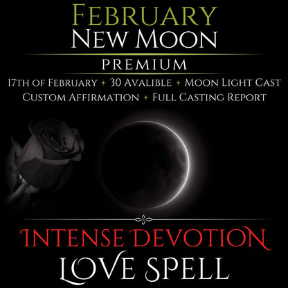 February New Moon Eclipse Intense Devotion Love Spell