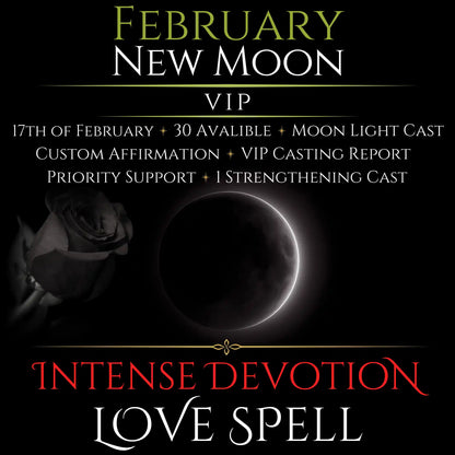 February New Moon Eclipse Intense Devotion Love Spell