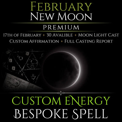 February New Moon Eclipse Custom Energy Bespoke Spell