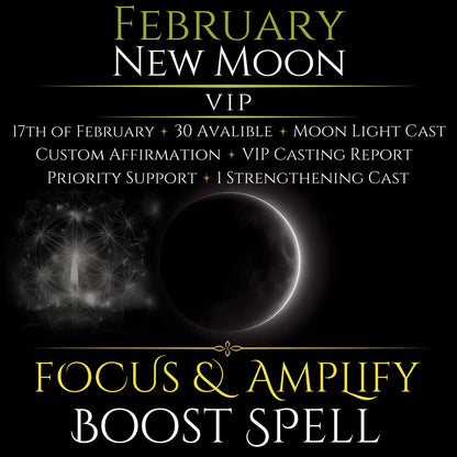 February New Moon Eclipse Focus & Amplify Boost Spell