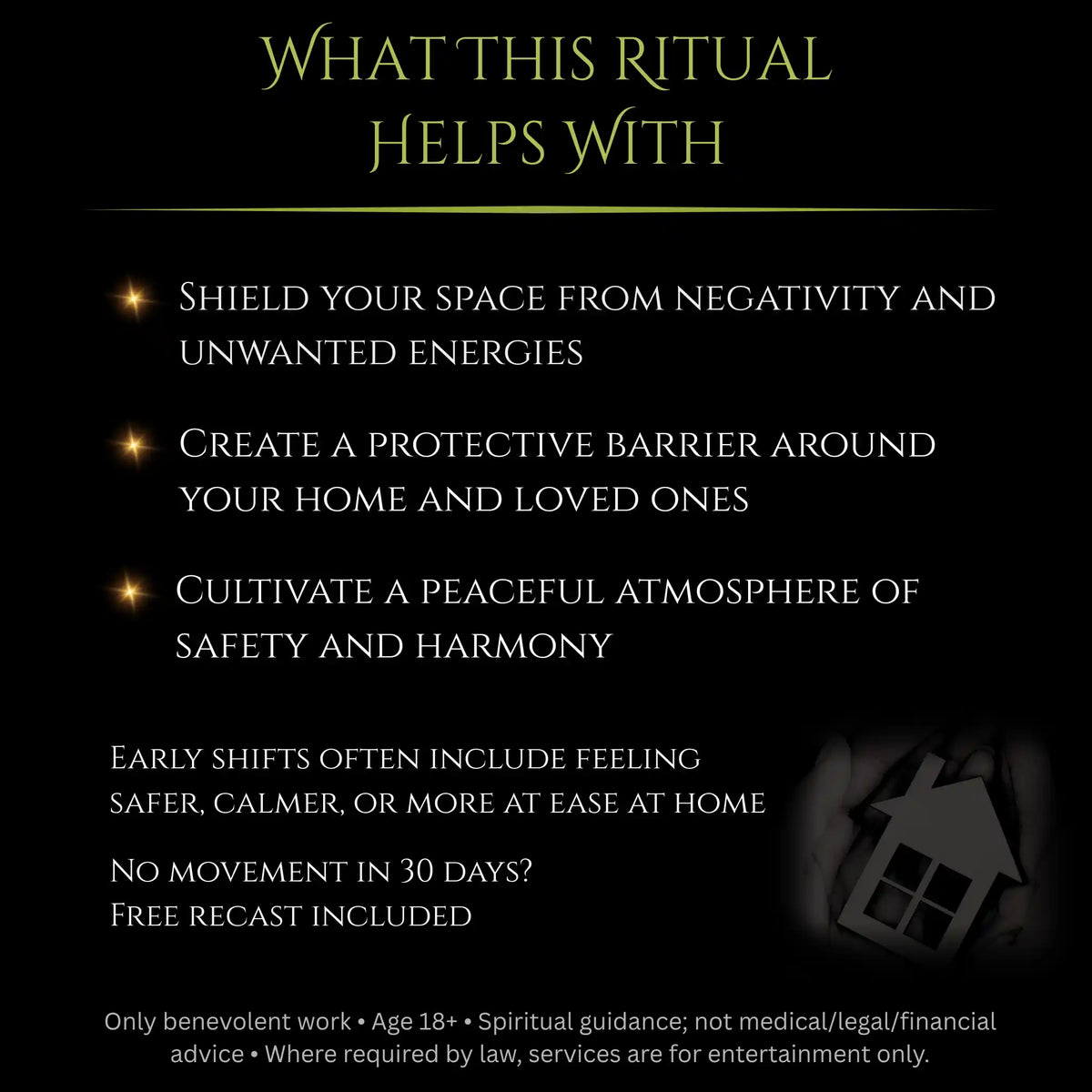 Hunter Full Moon Blessed Home Protection Spell
