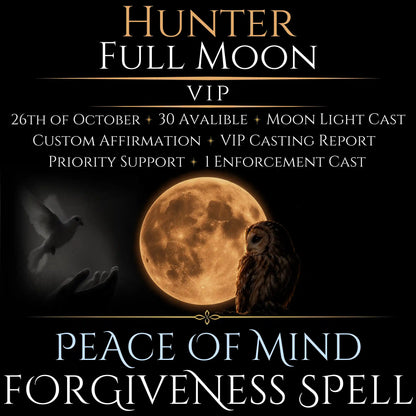 Hunter Full Moon Bring Forgiveness Peace Spell