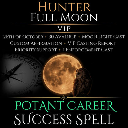 Hunter Full Moon Career Growth Success Spell