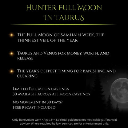 Hunter Full Moon Banish Evil Hex Removal Spell