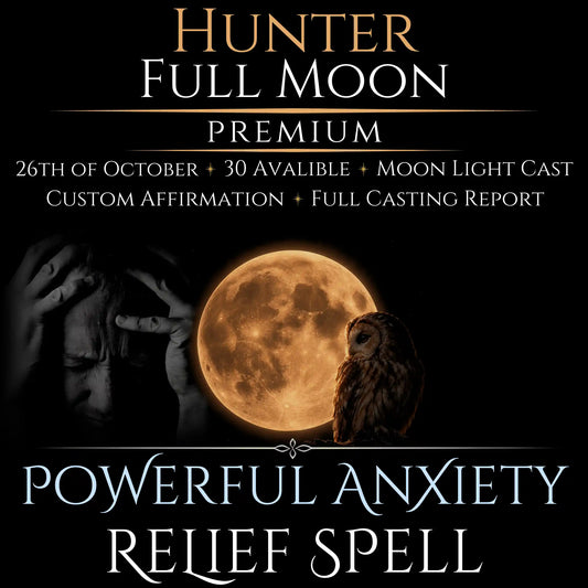 Hunter Full Moon Anxiety Relief Peace Spell