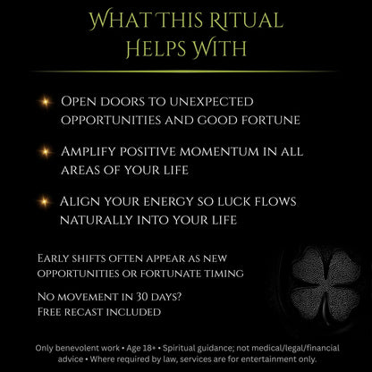 March New Moon Invite Great Luck Spell