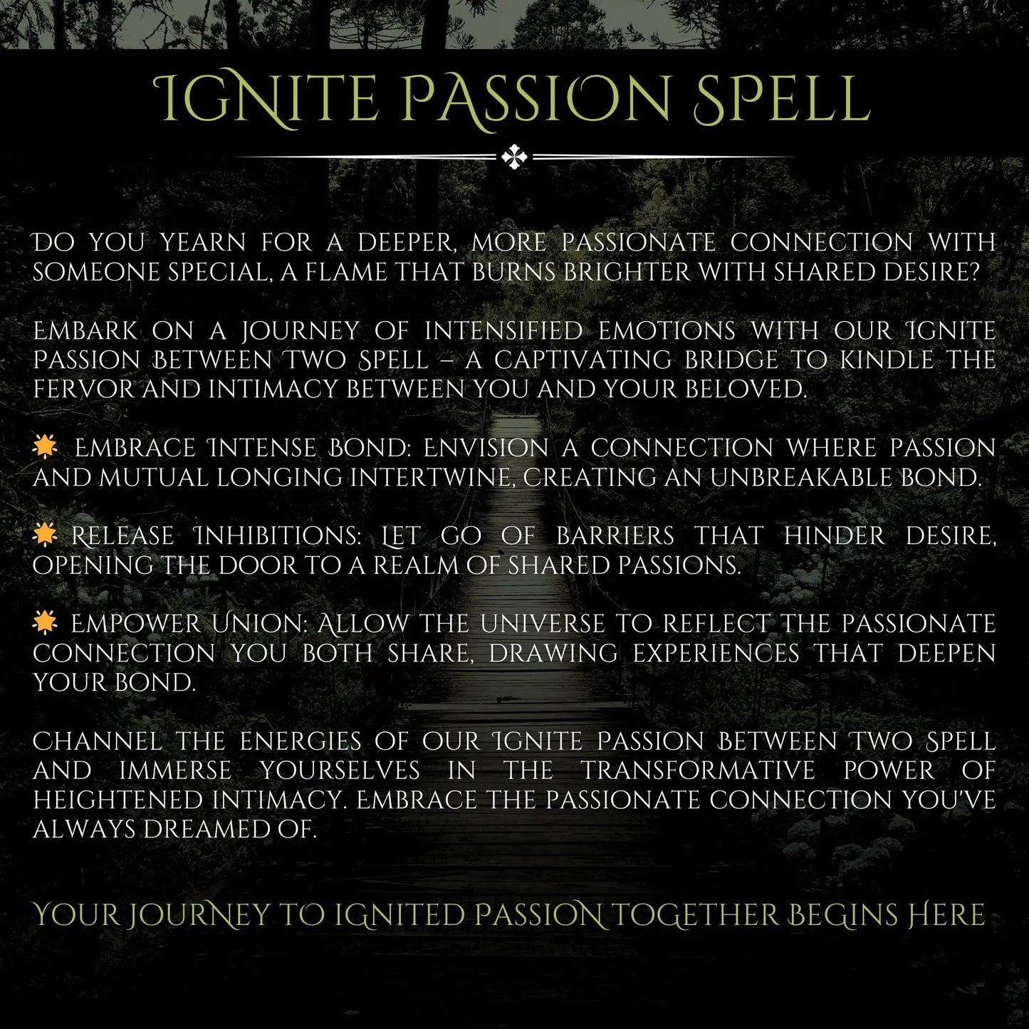 Ignite Passion And Lust Spell