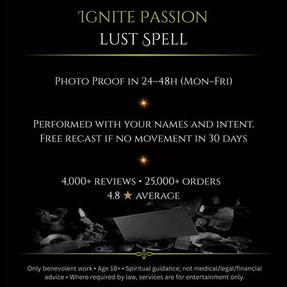 Ignite Passion Lust Spell