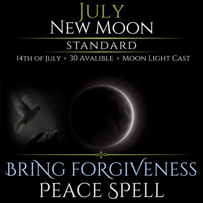 July New Moon Bring Forgiveness Peace Spell