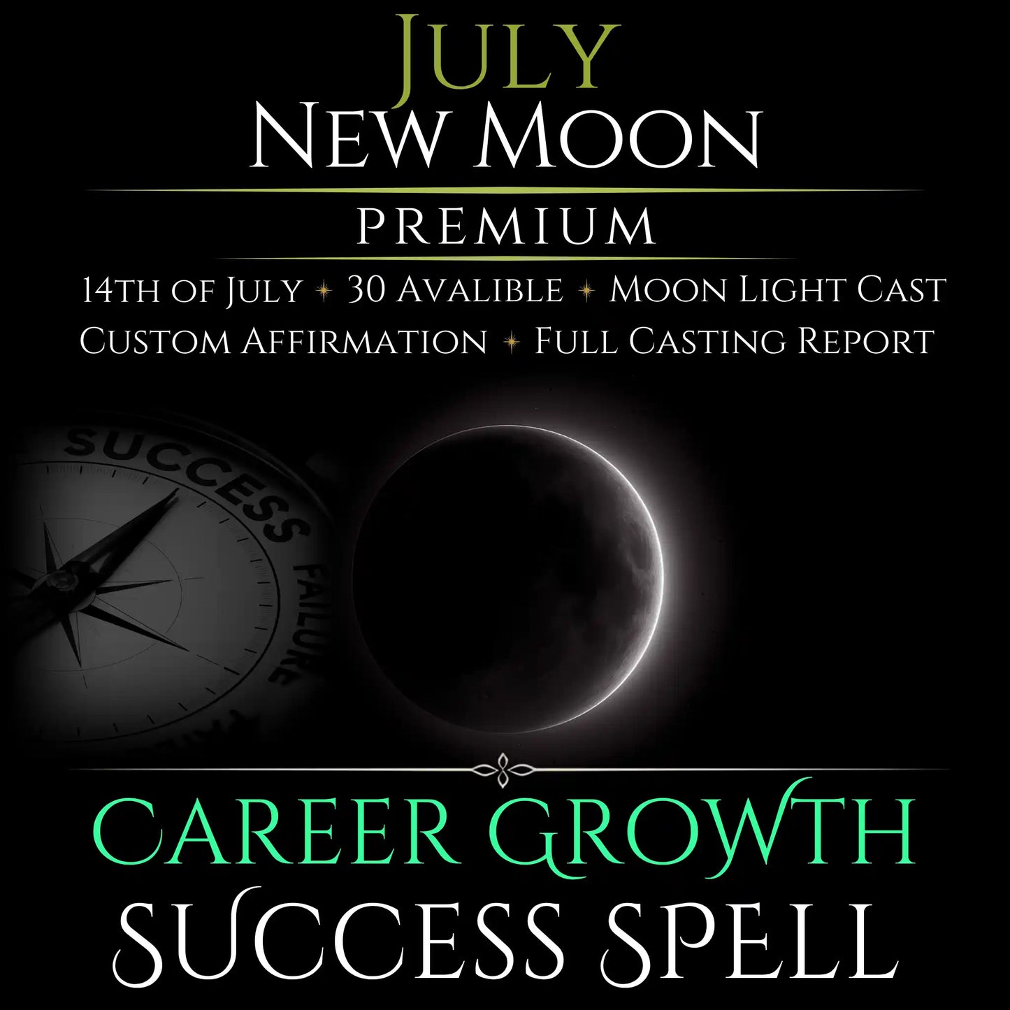 July New Moon Career Growth Success Spell