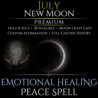 July New Moon Emotional Healing Peace Spell