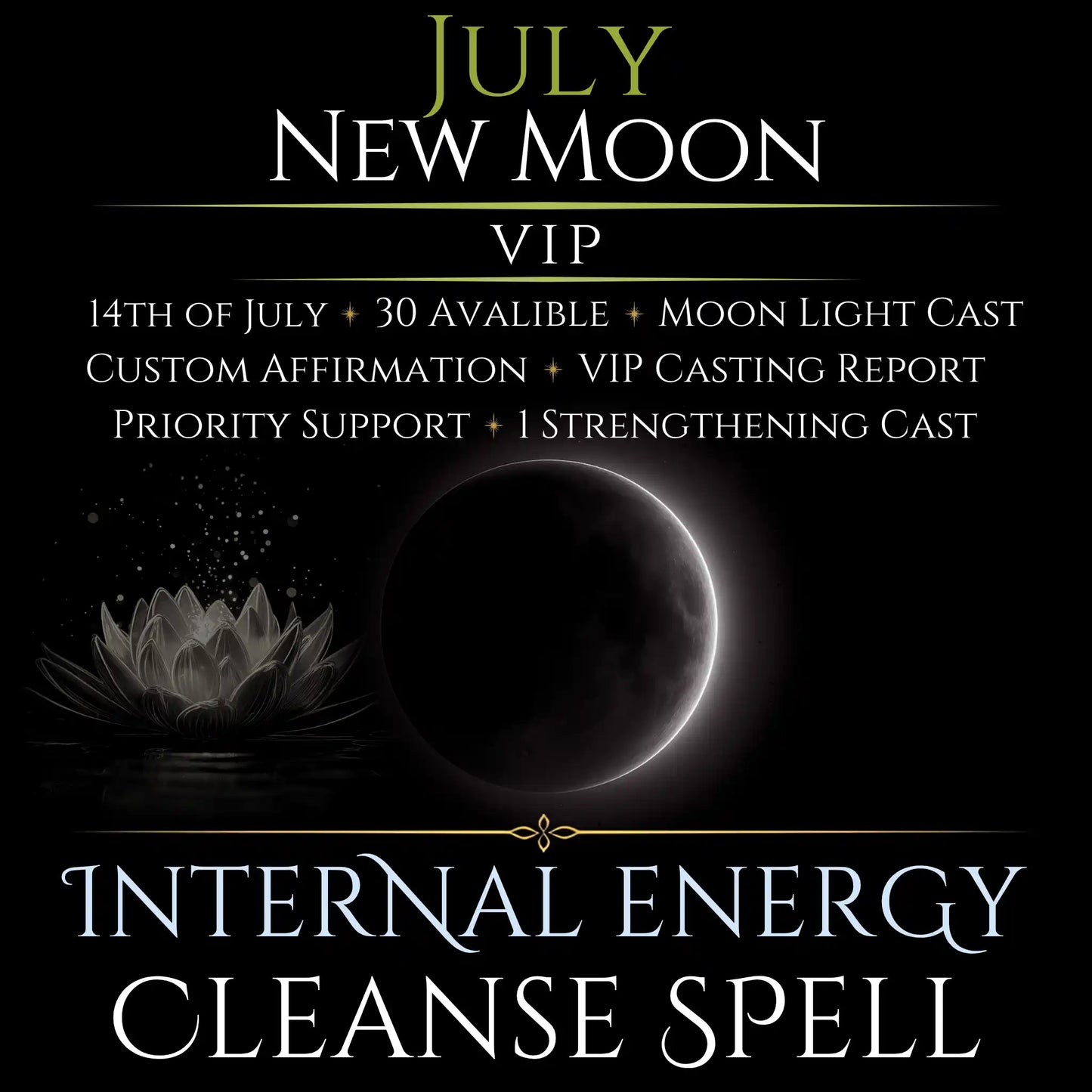 July New Moon Internal Energy Cleanse Spell