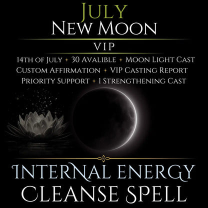 July New Moon Internal Energy Cleanse Spell