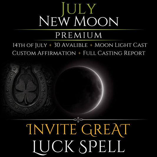 July New Moon Invite Great Luck Spell