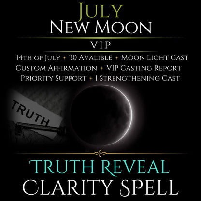July New Moon Truth Reveal Clarity Spell