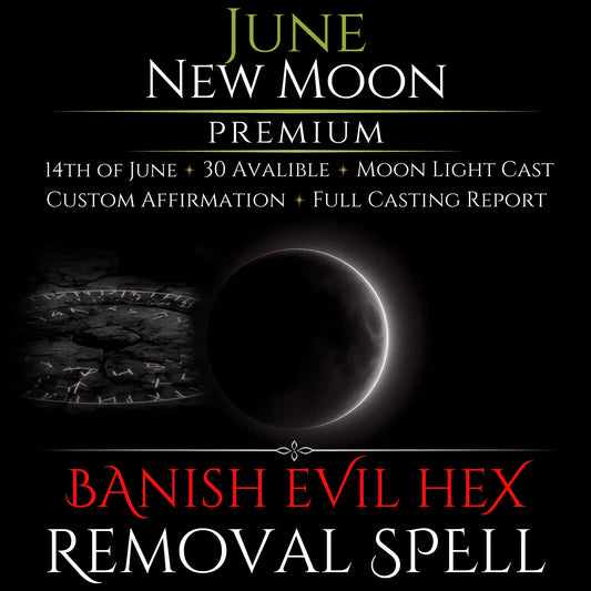 June New Moon Banish Evil Hex Removal Spell