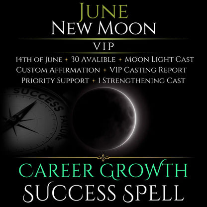 June New Moon Career Growth Success Spell