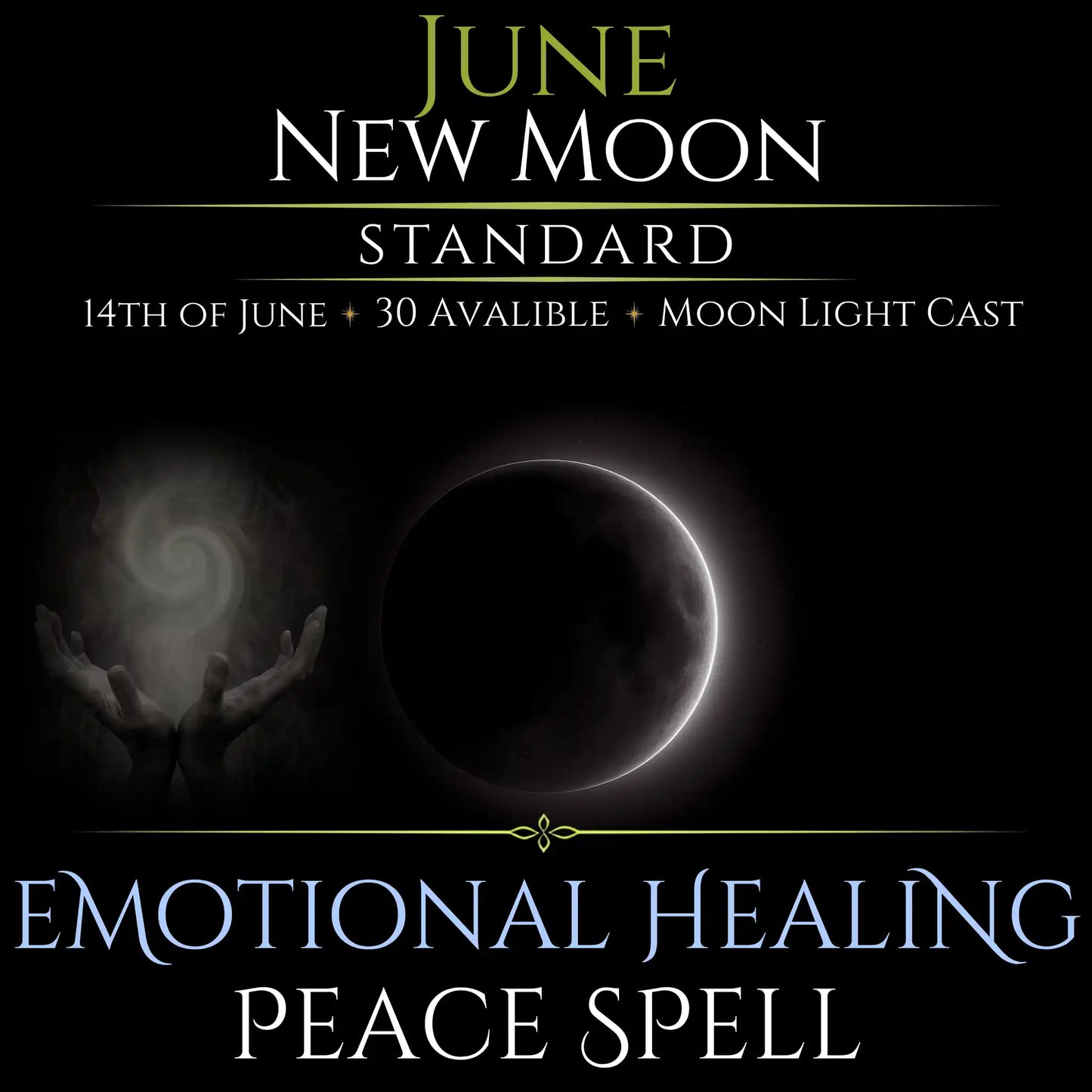 June New Moon Emotional Healing Peace Spell