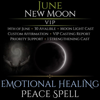 June New Moon Emotional Healing Peace Spell