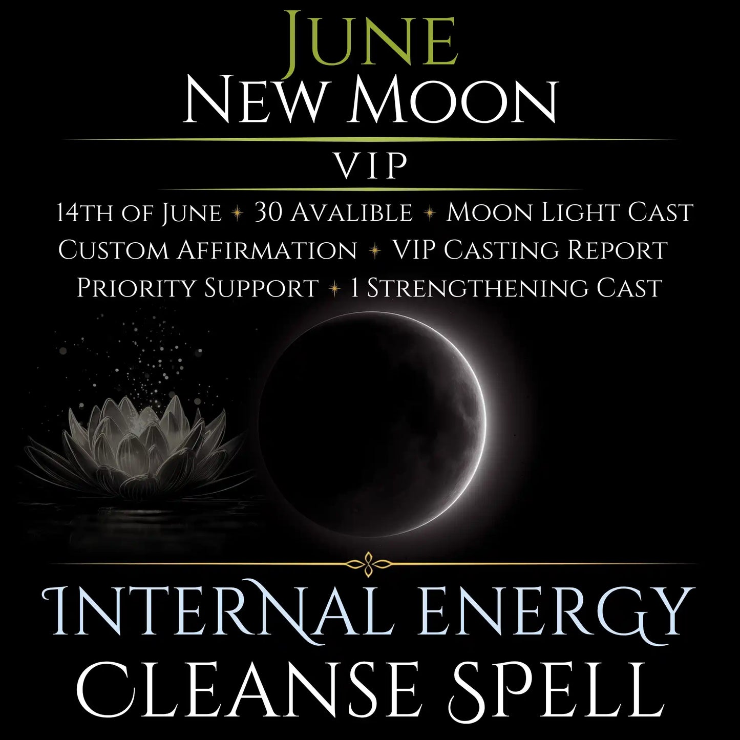 June New Moon Internal Energy Cleanse Spell
