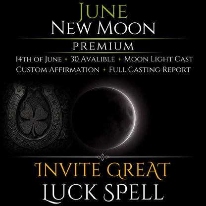 June New Moon Invite Great Luck Spell