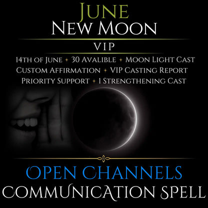 June New Moon Open Communication Clarity Spell