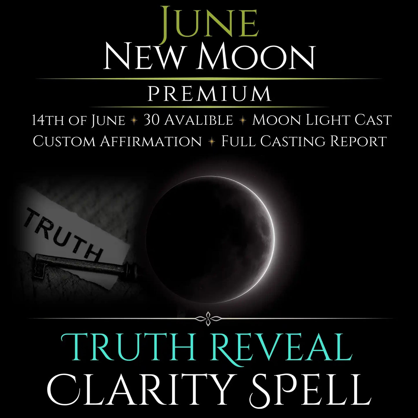 June New Moon Truth Reveal Clarity Spell