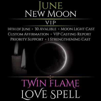 June New Moon Twin Flame Love Spell