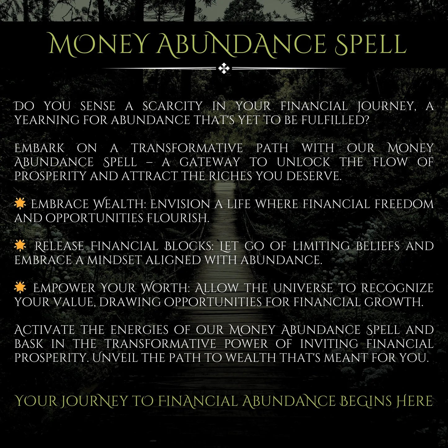 Crow Full Moon Potent Windfall Abundance Spell