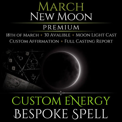 March New Moon Custom Energy Bespoke Spell