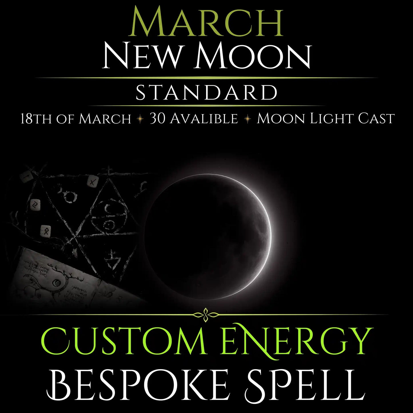 March New Moon Custom Energy Bespoke Spell