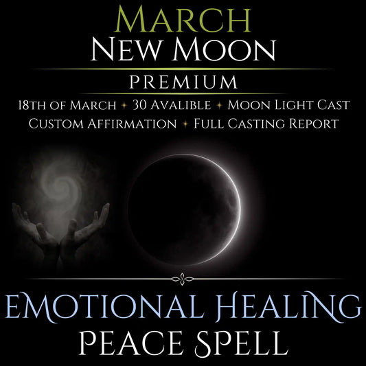 March New Moon Emotional Healing Peace Spell