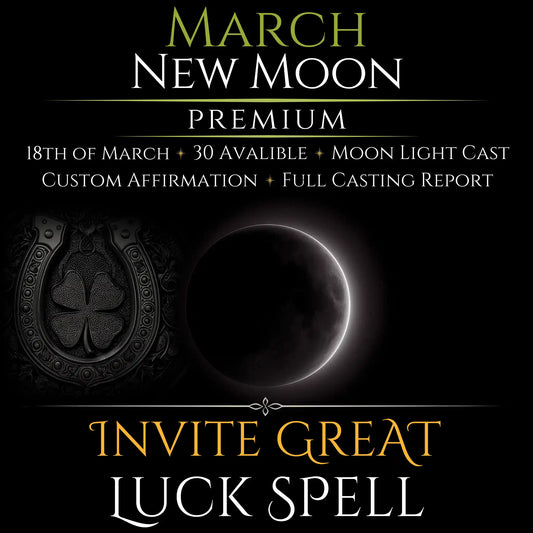 March New Moon Invite Great Luck Spell