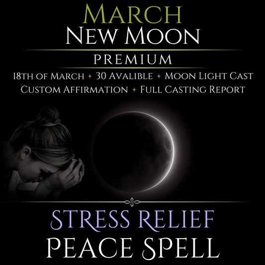 March New Moon Stress Relief Peace Spell