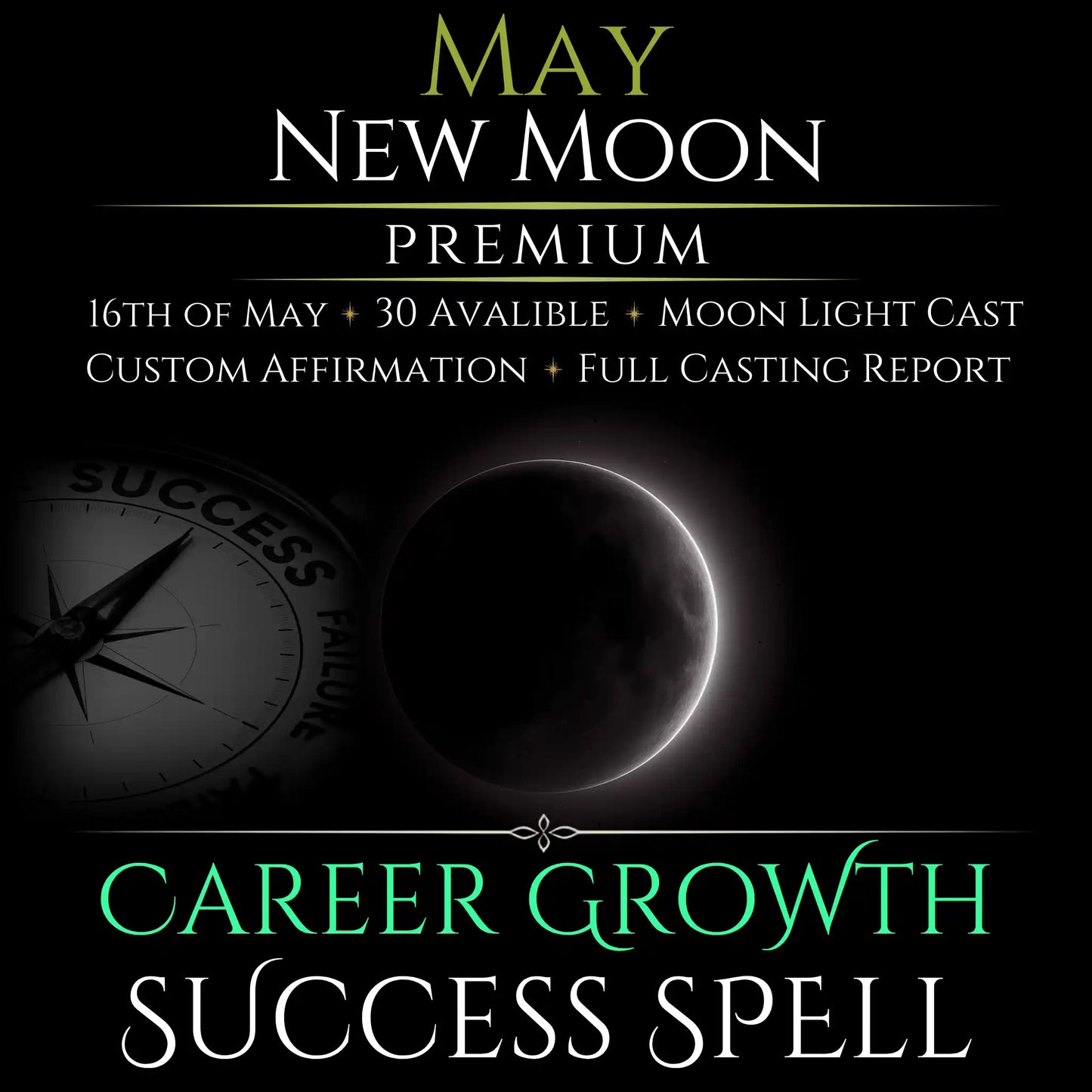 May New Moon Career Growth Success Spell