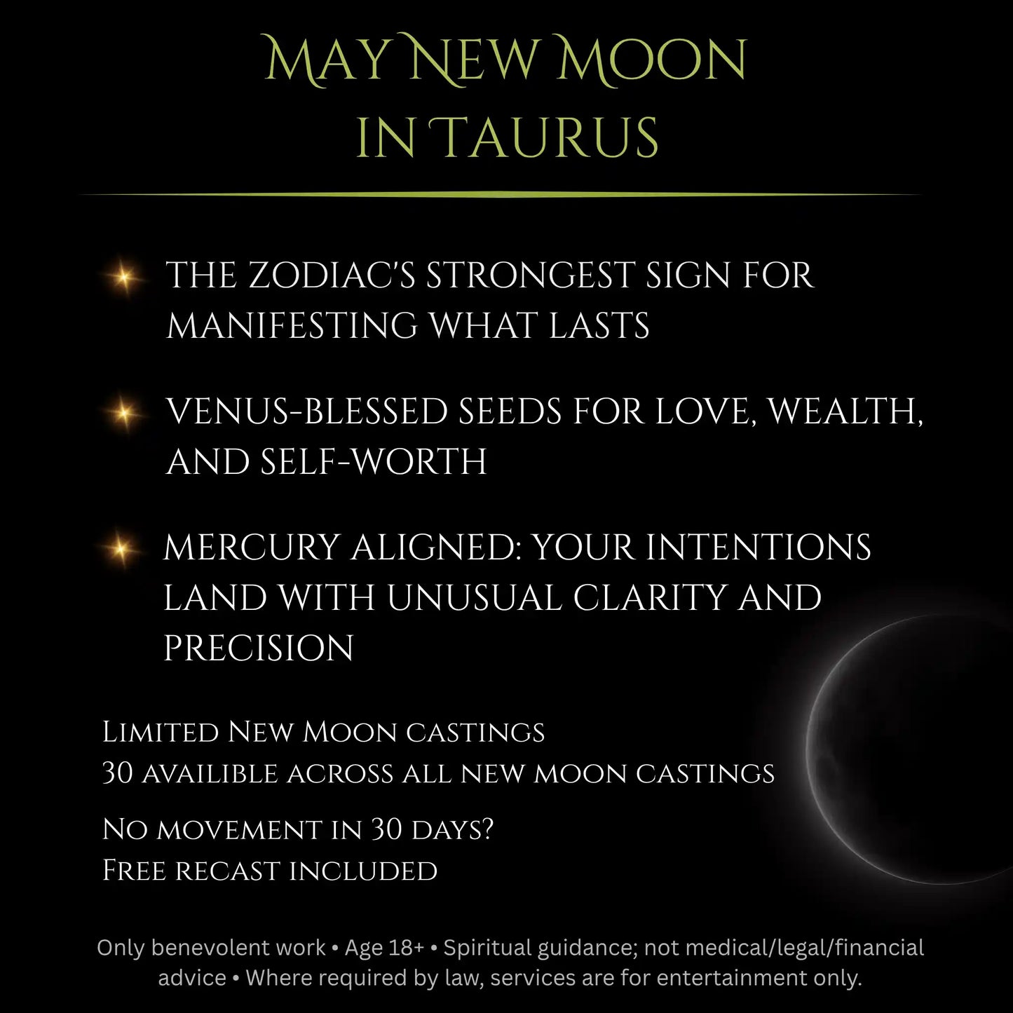 May New Moon Ignite Passion Lust Spell