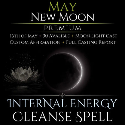 May New Moon Internal Energy Cleanse Spell