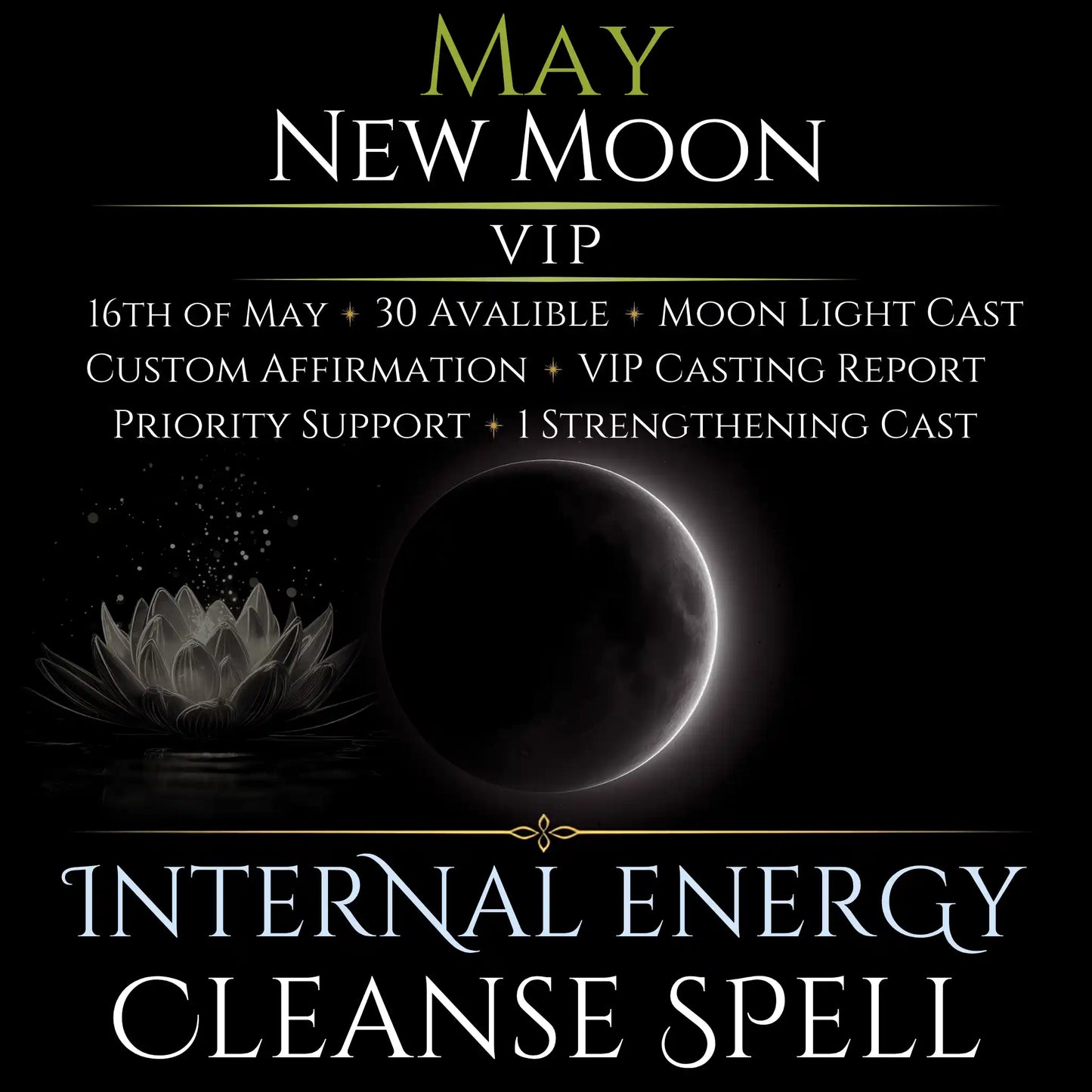 May New Moon Internal Energy Cleanse Spell