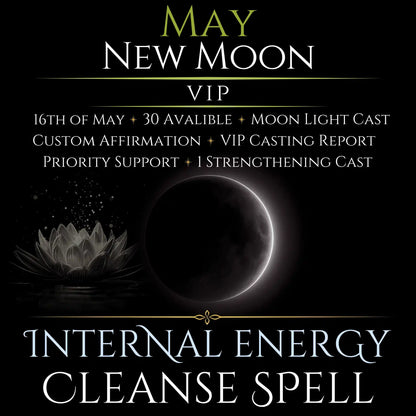 May New Moon Internal Energy Cleanse Spell