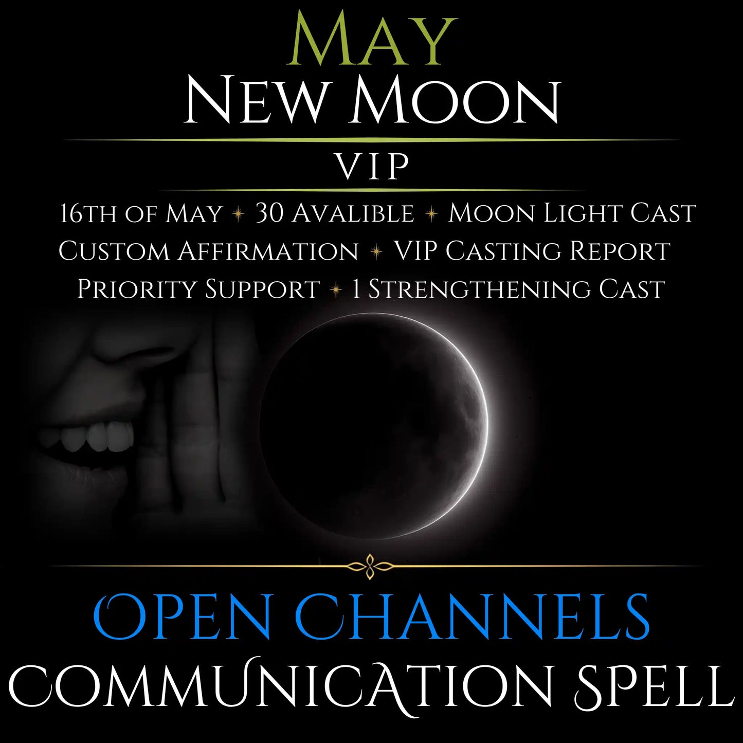 May New Moon Open Communication Clarity Spell