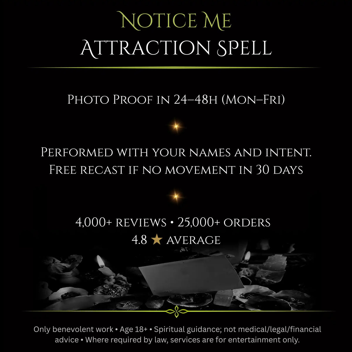 Spell Notice Notice Me Attraction Spell – Wildwood Witch By Freya