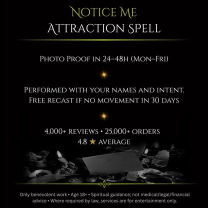 Notice Me Attraction Spell