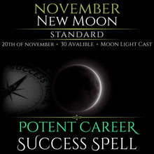 November New Moon Potent Career Success Spell